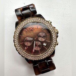 Michael Kors Madison tortoise watch